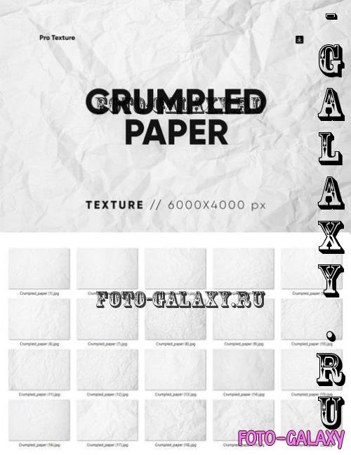 20 Crumpled Paper Texture HQ - 284842607 - KQWHP8J