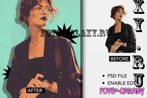 Halftone Vintage Photo Effect - 27X26Q3