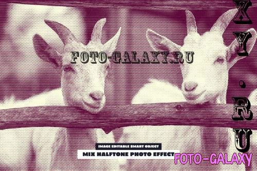 Mix Halftone Photo Effect - 289901480 - K9CUS2V