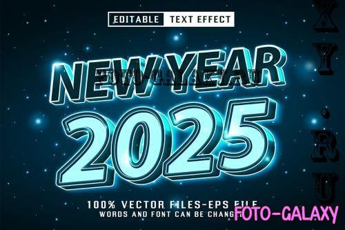 New Year Neon Text - Editable Text Effect - 367XJNY