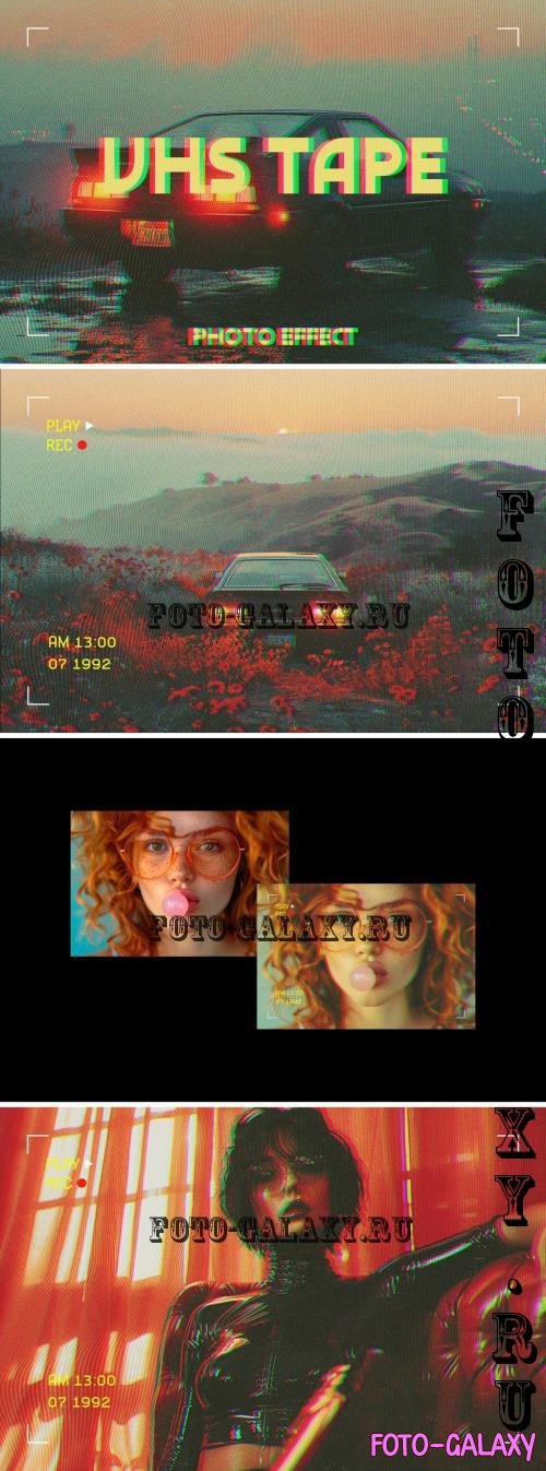 Vintage VHS Tape Photo Effect - 289659745