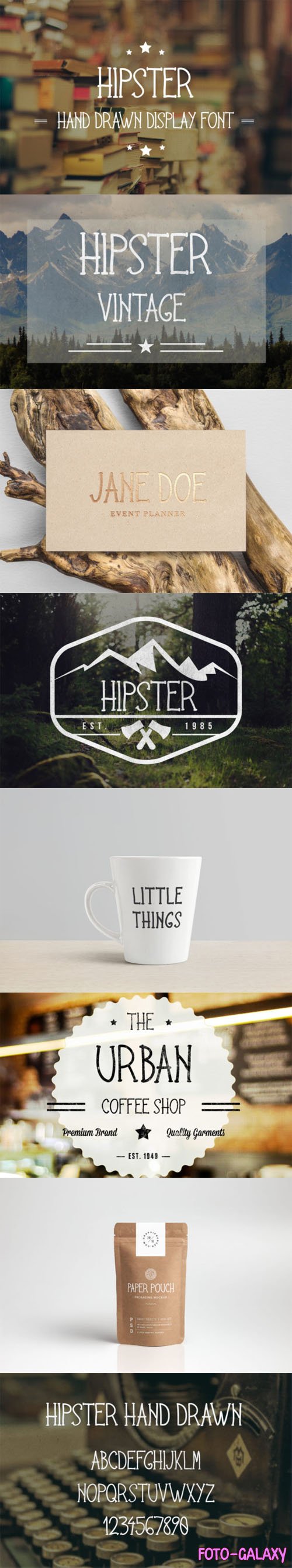 Hipster - Display Hand Drawn Serif Font