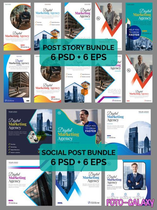 Instagram Post & Story Bundle for Social Media