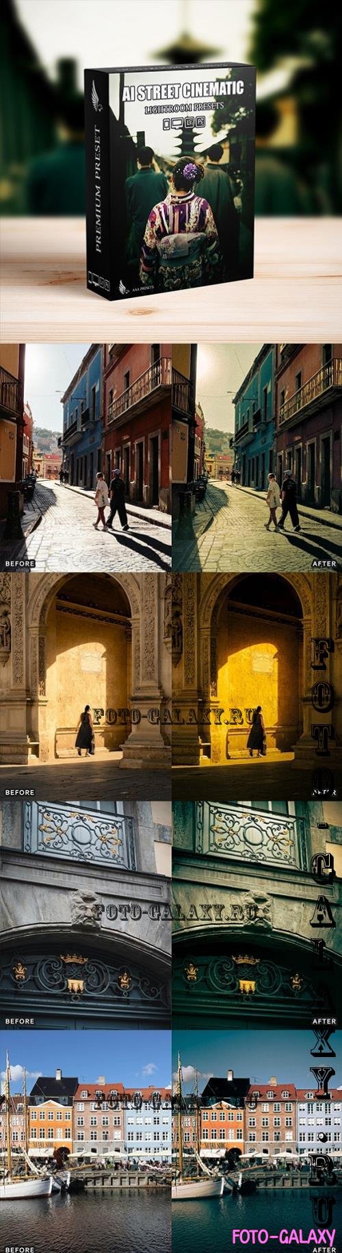 AI - Optimized Street Cinematic Lightroom Presets - 55252326