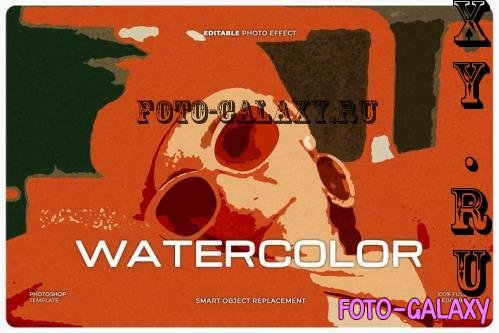 Watercolor Photoshop Action - 8VL6ZUX