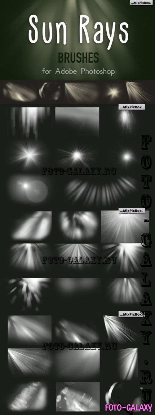 SUN RAYS brushes for Adobe Photoshop - 94601334