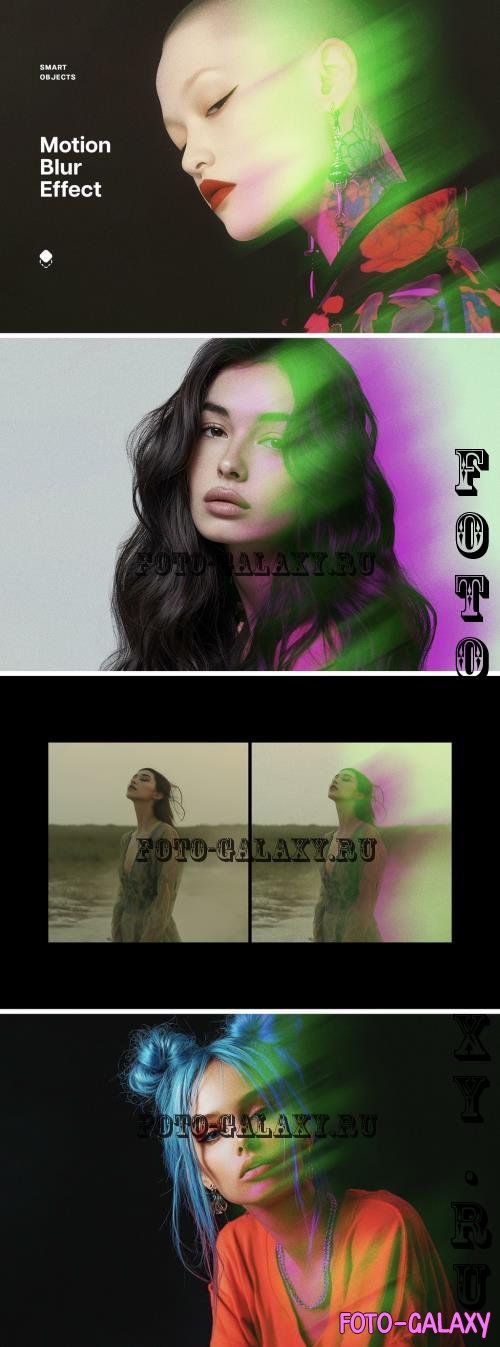 Colorful Motion Blur Photo Effect - 286134920 - 5347VLH