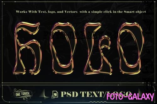 3D Holographic Text Effect PSD Template Photoshop - KR2HR5C