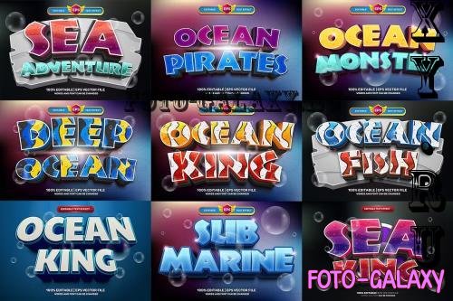 Ocean Cartoon 3D Text Effect - 10959620 - TACFQD7