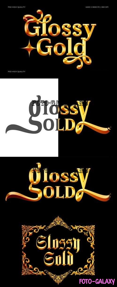 Glossy Gold Text & Logo Effect - 290292309 - CD8JEFY