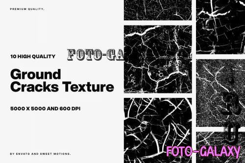 10 Ground Cracks Texture Backgrounds - BTQ4N69