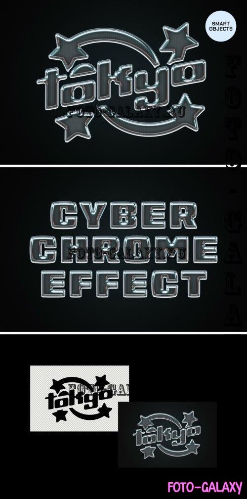 Cyber Chrome Text & Logo Effect - 290321943 - REHGVCP