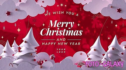 Christmas Greeting Paper Cutout 1313651 - After Effects Templates