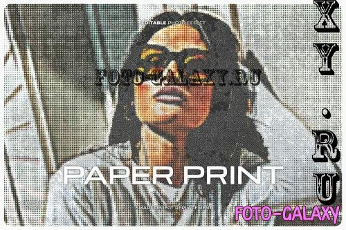 Paper Print Photo Effect - JP8K2KU