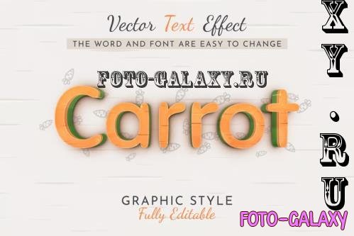 Splatter Carrot Editable Text Effect - 288063658 - 94XB53L