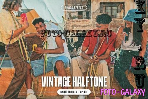 Vintage Halftone Photo Effect - 290712929 - NEJ5H5X