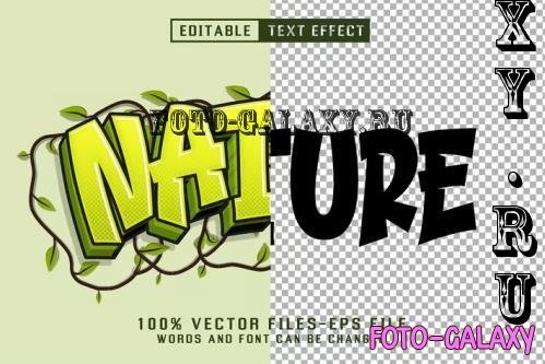 Nature Cartoon Text Effect - Editable Text Effect - VAR4TFB