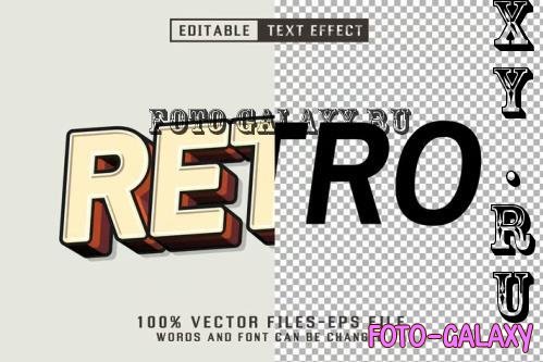 Retro 3d Text - Editable Text Effect - 9DFC9RT