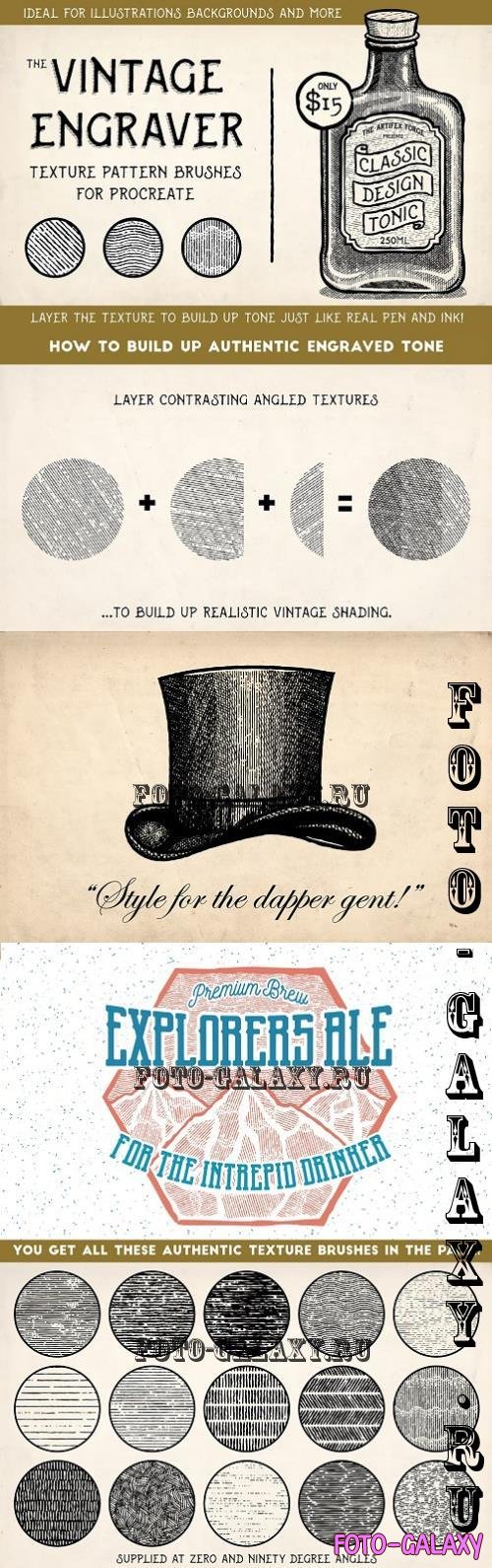 Vintage Engraver - Procreate Brushes - 4624883