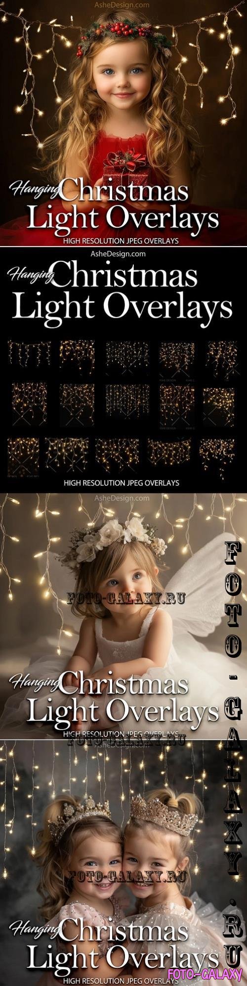 Designer Gems - Hanging Christmas Light Overlays