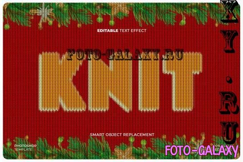 Knitting Logo & Text Effect - EZQYP8Y