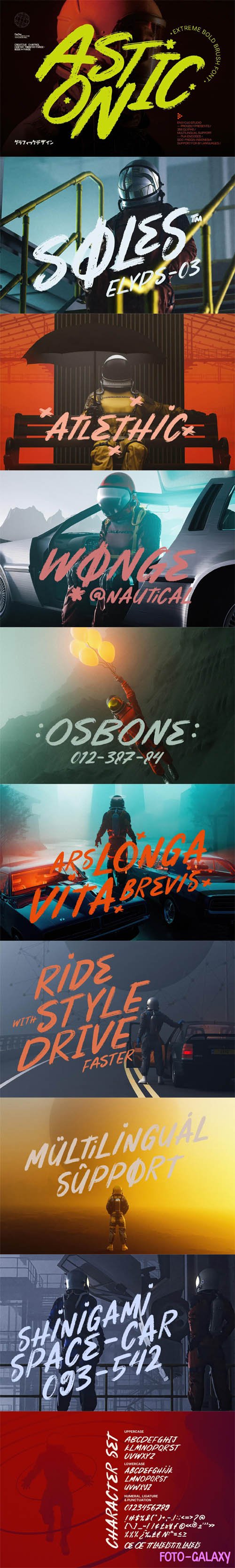 NCL ASTONIC - Extreme Bold Brush Font