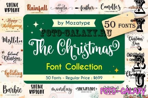 The Christmas Font Collection Bundle - 50 Premium Fonts