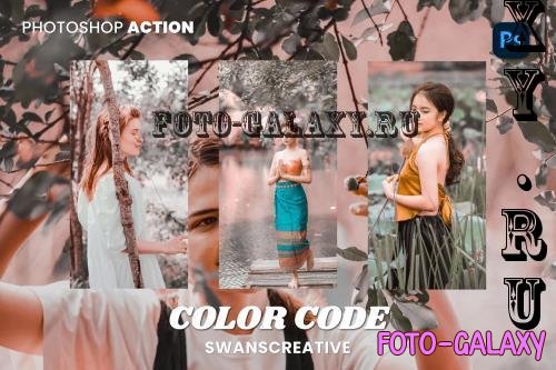 Color Code Photoshop Action - WZL5XQW