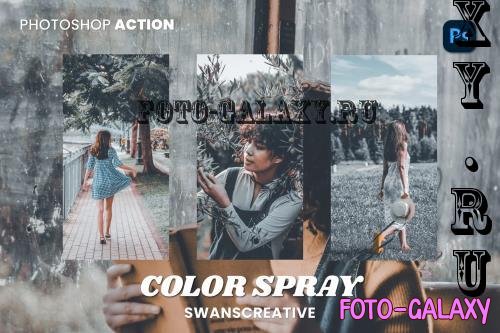 Color Spray Photoshop Action - XMWQZ6G