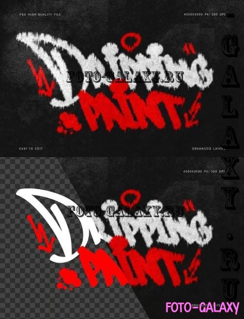 Dripping Spray Paint Text Effects #1 - Y7R3QSV