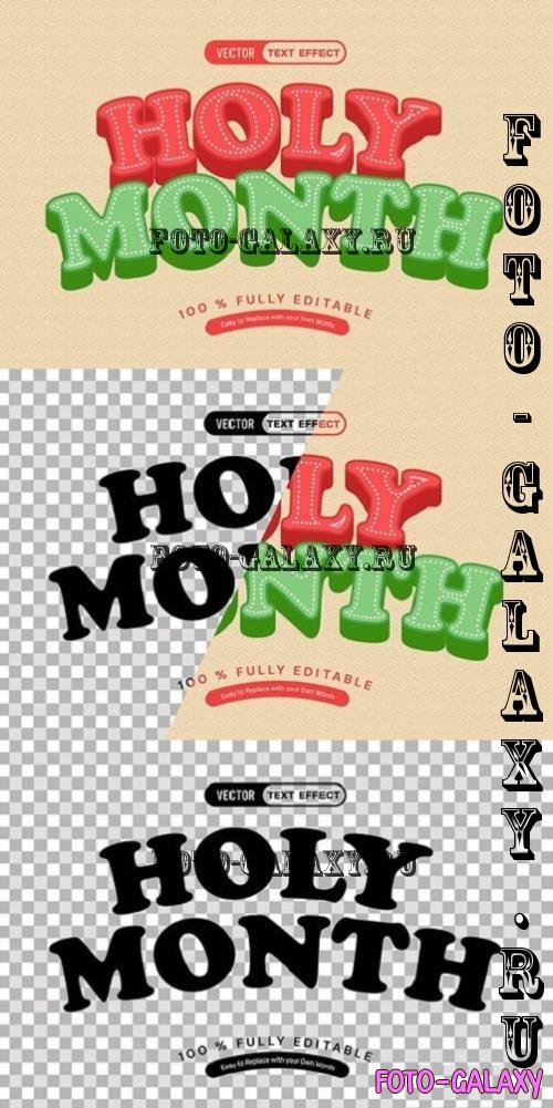 Holy Month Text Effect - HX5RBNV