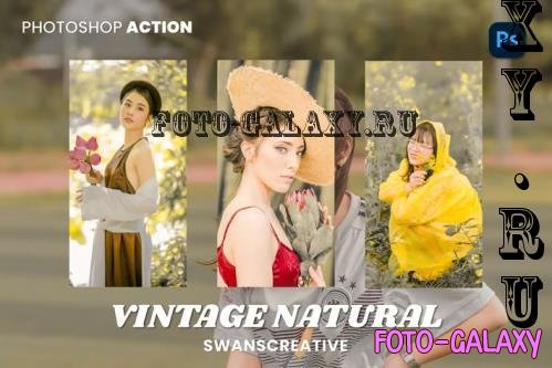 Vintage Natural Photoshop Action - UVJAD46