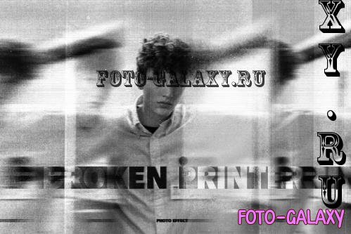 Broken Printer Old Scan Photo Effect - 290745884 - 5KCVV2J