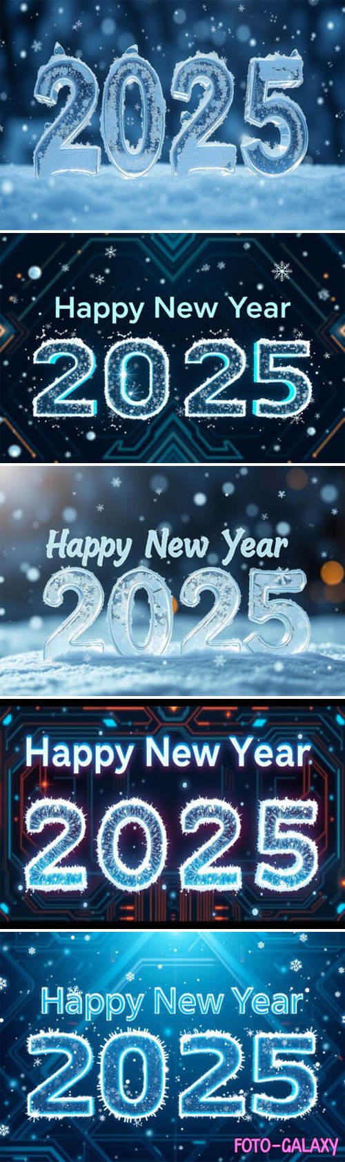 12 Happy New Year 2025 Backgrounds Collection