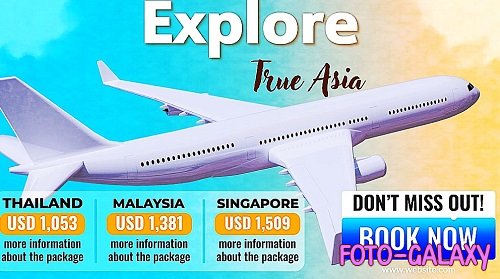 3D Travel Package Promo For Airlines And Tourism 2992477 - After Effects Templates