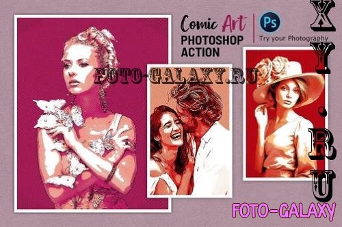 Photo Comic Art Photoshop Action - 290620562