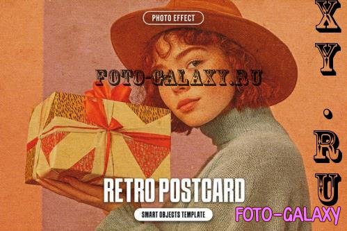 Retro Postcard Photo Effect - 290756749 - 8CUVJMV