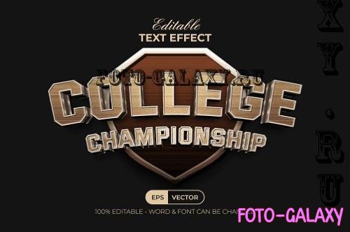 Championship Text Effect 3D Curve Style - M5SXTFU