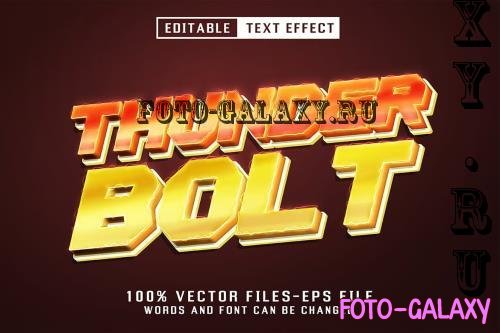 Thunder Bolt 3d Text - Editable Text Effect - 4248SWR