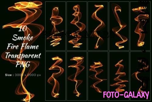 10 Smoke Fire Flame Transparent PNG - 283454283