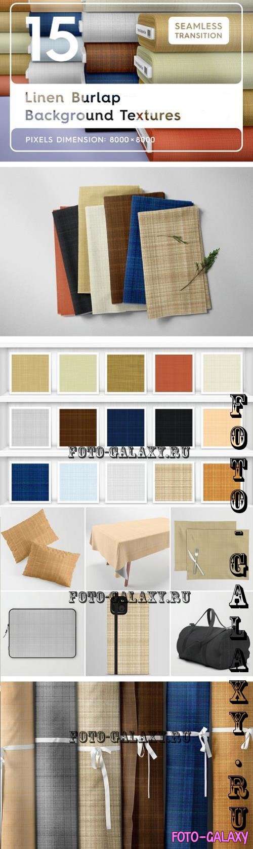 15 Linen Burlap Textures - 7172603 - 68Y9HEP