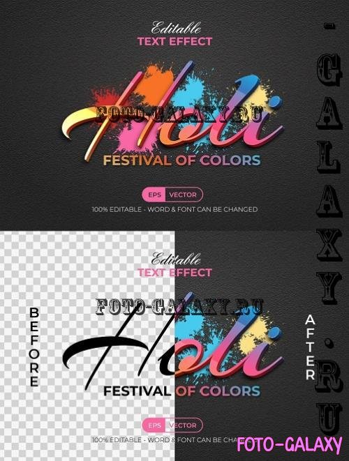 Holi Colorful Text Effect Style - 92019632 - QYA6JAU