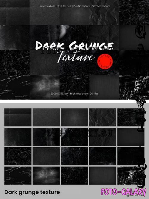 20 dark grunge texture background set - GFF6Z2S