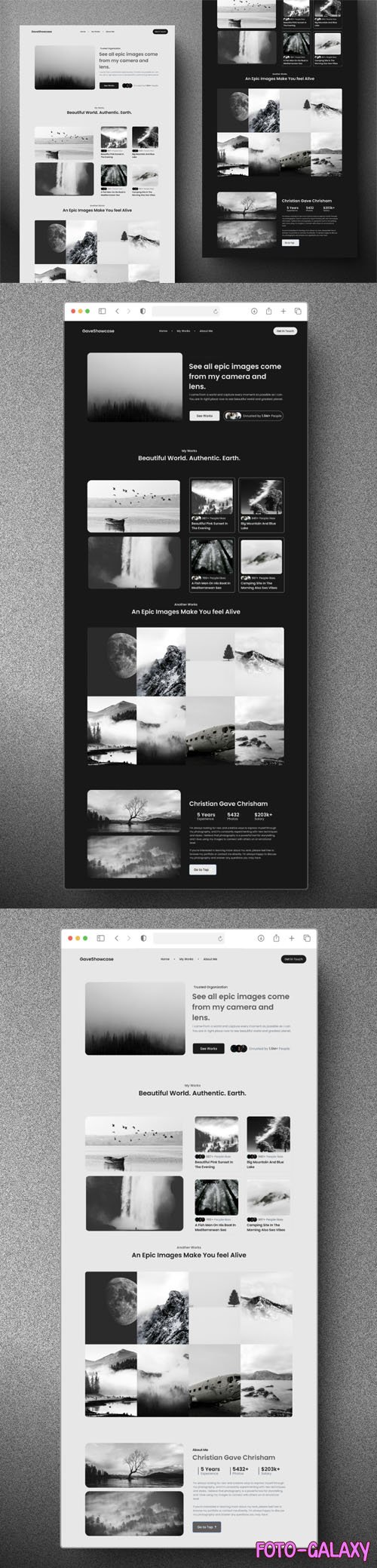 Landing Page to Showcase Portfolio - Figma Template