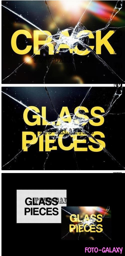 Broken Glass Text Effect