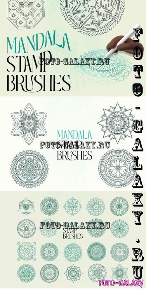 Mandala Procreate Stamp Brushes - 290740753 - AAWD443