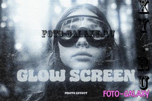 Glow Screen Art Print Photo Effect - 290772719 - UZGVXQR