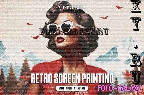 Retro Screen Printing Photo Effect - 290770342 - TCAMTWD