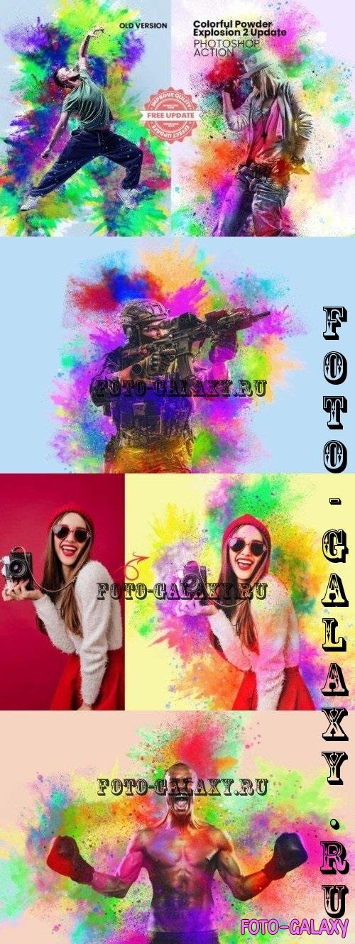 Colorful Powder Explosion Action - 290827550