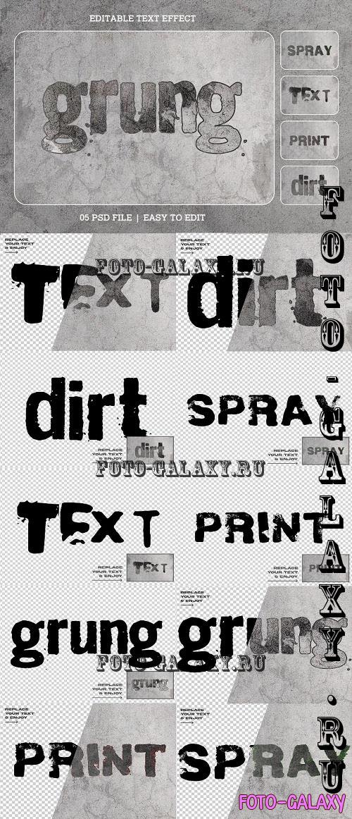 Grunge Editable Text Effect Set - JSE68YD